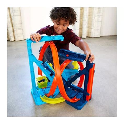 Pista Hot Wheels Track Builder Kit Loops Ajust Veis Mattel Pistas Magazine Luiza