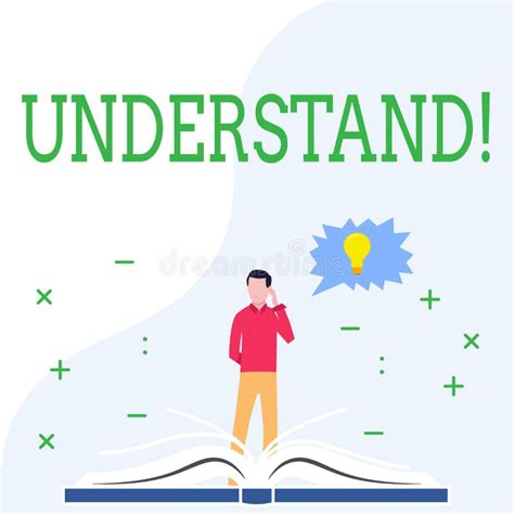 Conceptual Hand Writing Showing Understand. Business Photo Showcasing