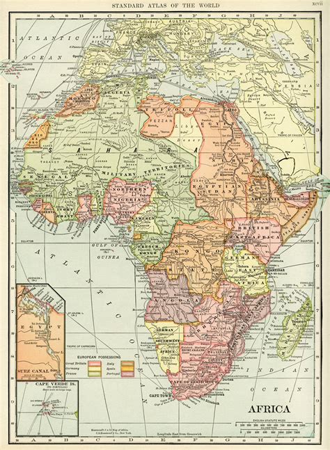 Old Map Of Africa