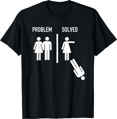Problem is Solved Funny Marriage Versus Divorce Divorcee T-Shirt