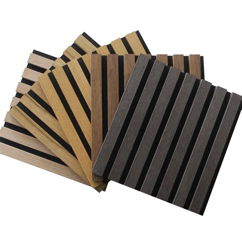 Wooden slat acoustic panels