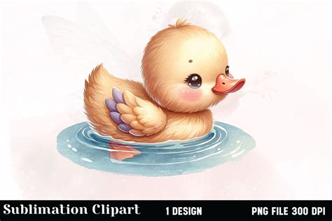 Watercolor Duck Clipart Graphic By Vertex · Creative Fabrica