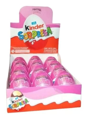 Huevo Kinder Sorpresa Niña Caja Con 8 Displays De 12 Piezas En Venta En