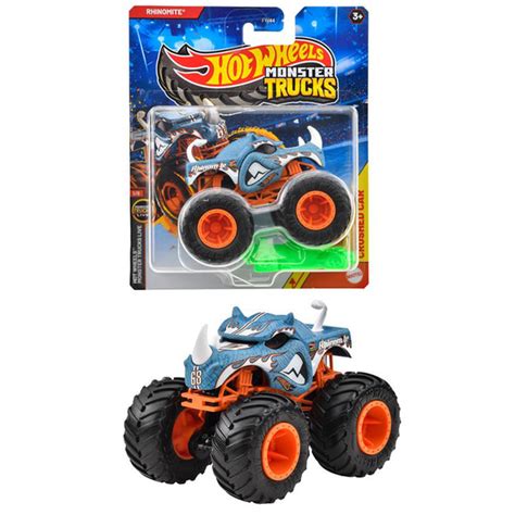 Машинка Mattel Hot Wheels Monster Trucks Монстр трак FYJ Rhinomite купить на OZON по