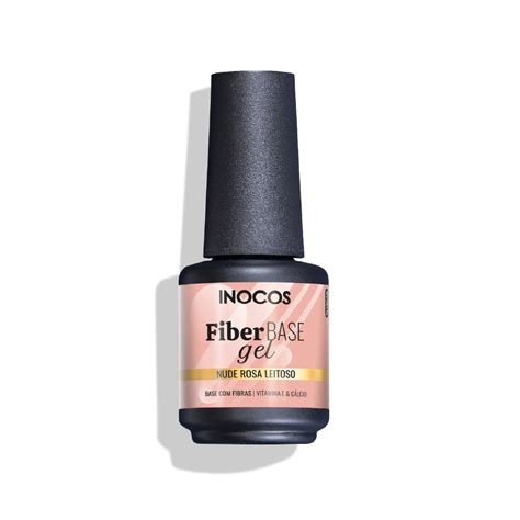 Inocos Fiber gelinio lako bazė ml Milky Pink Nude Nagavita
