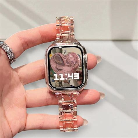 Transparent Apple Watch Band, Clear Strap Bracelet for 38mm 40mm 41mm