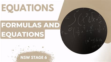 formulas  equations  worked examples youtube