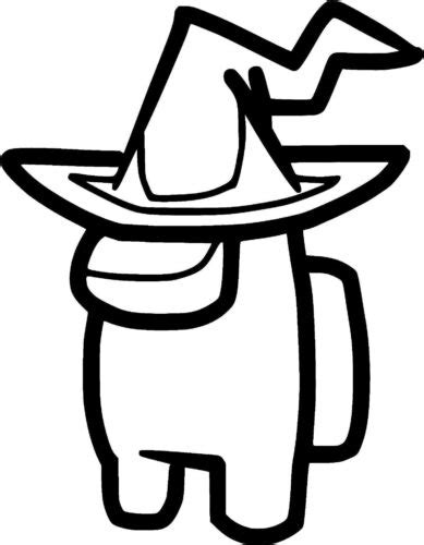 Among Us Hat Coloring Page Turkau