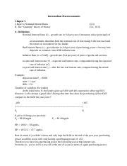 Chapter 5 Notes Classmates Notes ECO 3203 Docx Intermediate