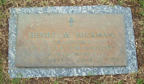 Henry Mitchell Hickman Memorial Find A Grave