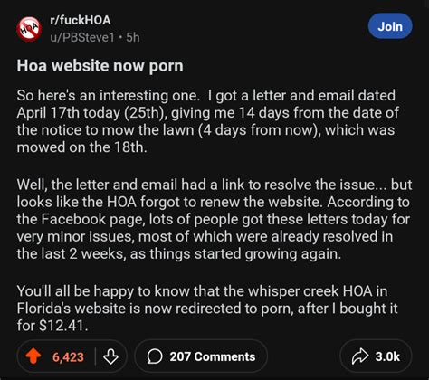 Fuck The HOA R Madlads