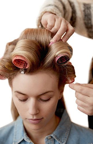 Hair Rollers Curlers Retro Hairstyles Curled Hairstyles Bold Red