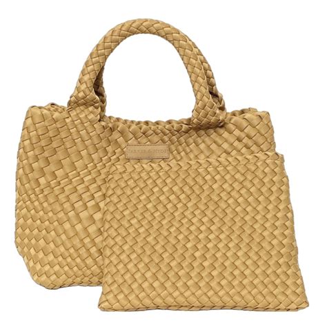 Camel Classic Woven Tote — Parker And Hyde