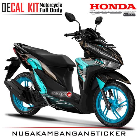 Decal Kit Sticker Honda All New Vario 125 150 Tosca Zunge Sticker