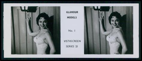 E09 Small Stereoview Photo Vistascreen Stereo Card Near Nude Woman Original 1950 EBay