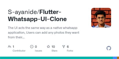 GitHub S Ayanide Flutter Whatsapp UI Clone The UI Acts The Same Way