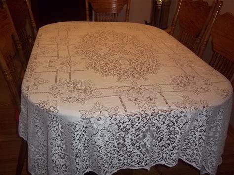 Beautiful Vintage Quaker Lace Jubilee Tablecloth In Original