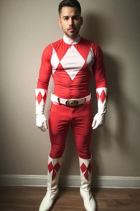 Red Power Ranger - Mighty Morphing Power Rangers - v1.0-Trained w/RL Cosplay | Stable Diffusion ...