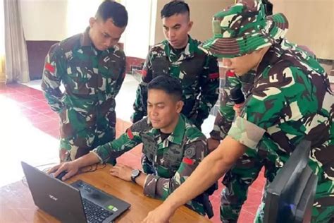 Yonarmed Gg Kostrad Magelang Lakukan Pelatihan Microsoft Power