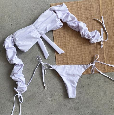 New Design 2020 Bathing Suits Long Sleeve Tie Sexy String Micro Bikini Buy Sexy Hot Micro