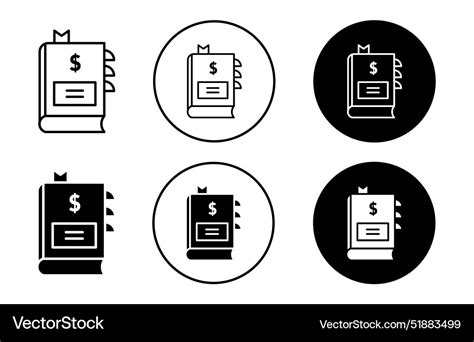 ledger icon royalty  vector image vectorstock