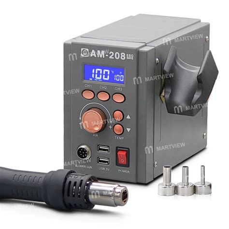 Amaoe AM Large Air Volume Temperature Adjustment Digital Display Hot Air Gun Desoldering