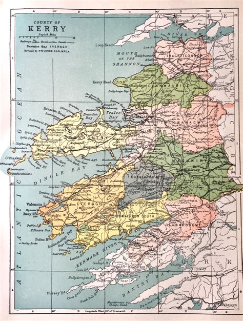 Buy County Of Kerry Original 1898 Ireland Atlas Map Dingle Bay Online