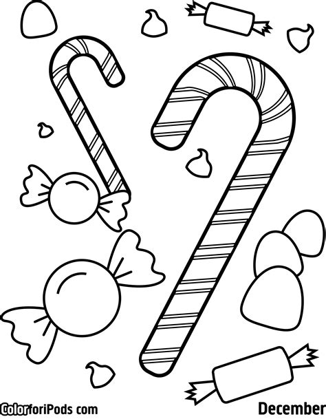 Sweet Candy Colouring Pages Page 3