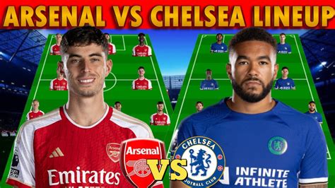 Mudrky Out New Arsenal Vs Chelsea Best Prediction Starting Lineup In The Epl 4 3 3 Vs 4 3 3