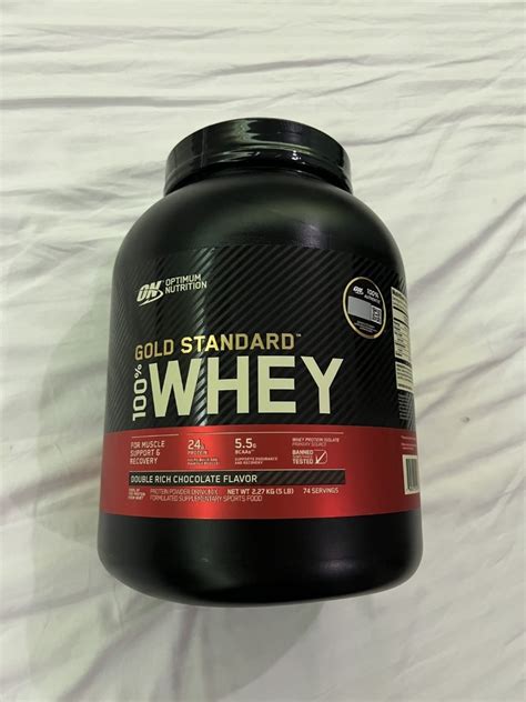 ON Gold Standard 100% Whey Protein 5lbs, Health & Nutrition, Health ...