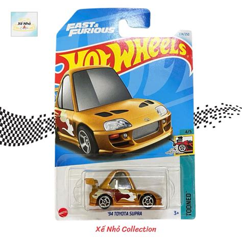 Xe mô hình Hot Wheels basic 94 Toyota Supra TOONED Shopee Việt Nam
