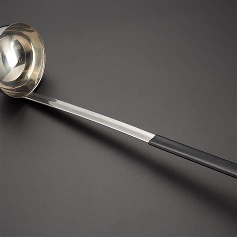 8 Oz Stainless Steel Black Handle Soup Ladle Kitchen Appliance China