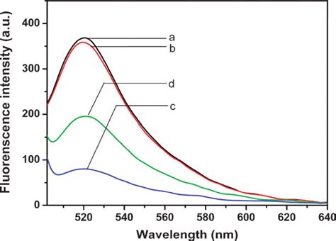 Fluorescence Emission Spectra Of Ssdna 100 Nm At Different Download Scientific Diagram