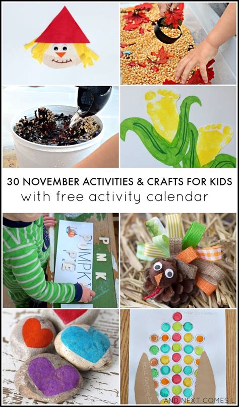 30 November Activities For Kids Free Activity Calendar November