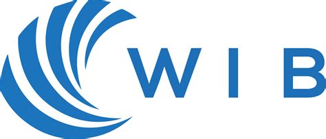 WIB letter logo design on white background. WIB creative circle letter ...