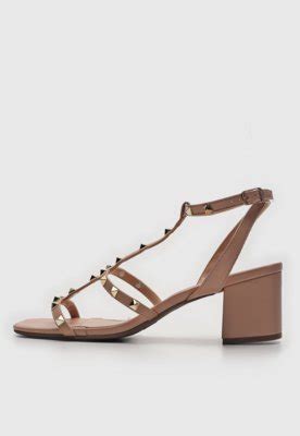 Sand Lia Via Uno Tachas Nude Compre Agora Dafiti Brasil