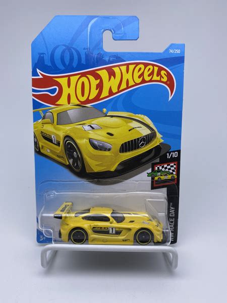 Hot Wheels Редкая модель 16 MERCEDES AMG GT3 из серии HW RACE DAY коллекционная модель 2017 года