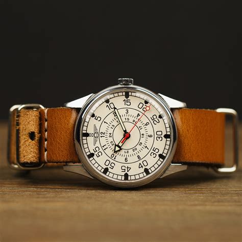 Vintage Mens Aviator Wrist Watch Soviet Watch Watches Etsy