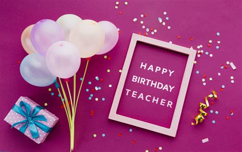 Happy Birthday Teacher Image Card Wishesphotos