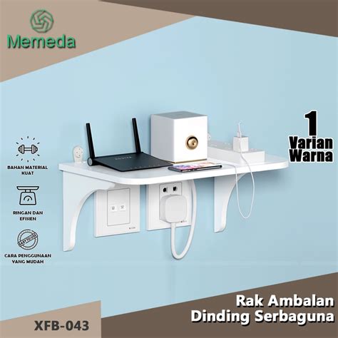 Jual Rak Dinding Gantung Tempat Router Wifi Modern Serbaguna Memeda