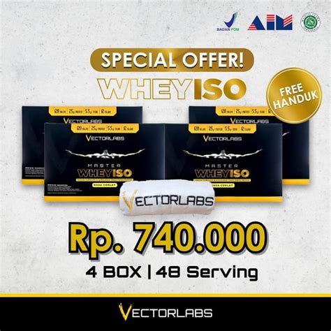 Jual VECTORLABS VL MASTER WHEY ISO PROTEIN ISOLATE WHEYISO 12 SACHET S