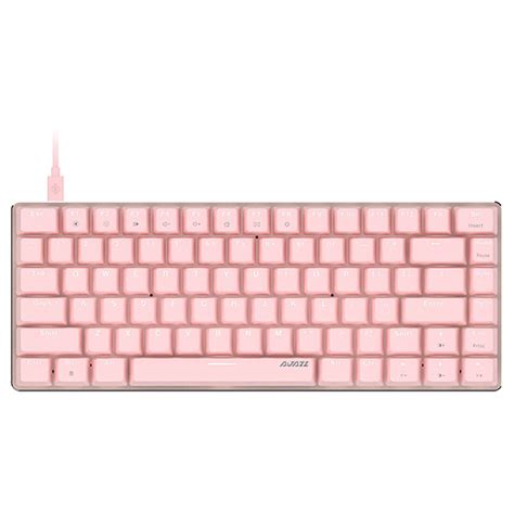 ajazz ak keys mechanical keyboard red switch pink
