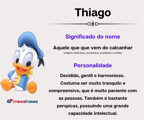 Qual É O Significado Do Nome Thiago - Significado do nome Thiago + Curiosidades + Mensagens