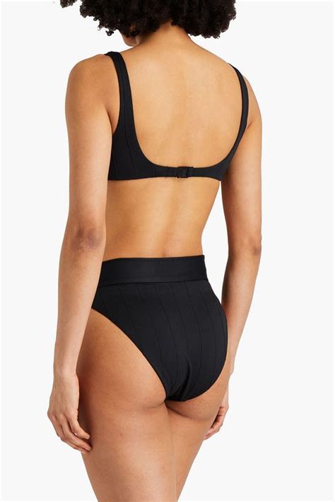 Onia Danica Ribbed Underwired Bikini Top The Outnet