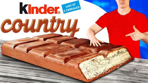 Kinder Country Gigante | Cómo hacer el Kinder Country de bricolaje más ...