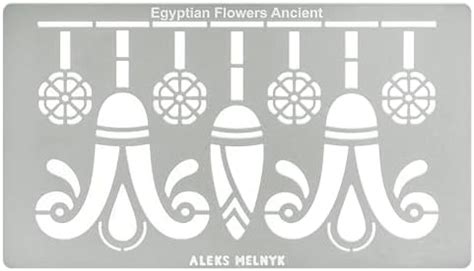 Amazon Aleks Melnyk No Metal Stencil Swirls Egyptian