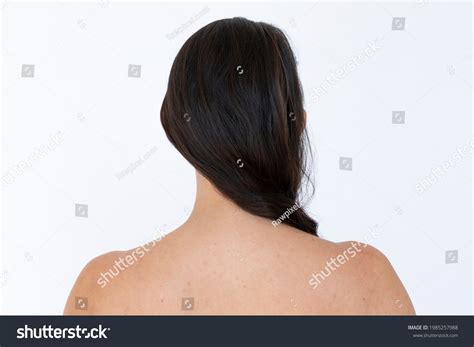 Rear View Naked Woman Studio Shoot Stock Photo Shutterstock