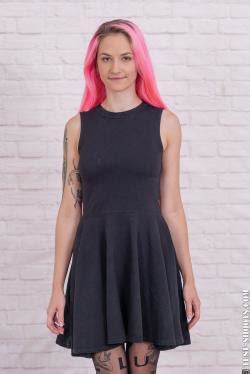 Test Shoots Adele Nude Casting With Long Pink Haired Girl Adele