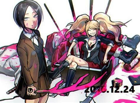 Junko Enoshima And Mukuro Ikusaba The Despair Sisters Danganronpa