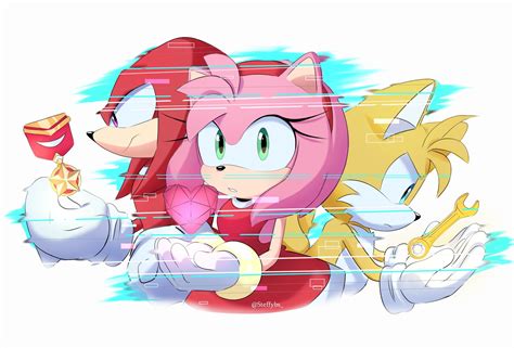 Tails Amy Knuckles Sonic The Hedgehog Fan Art 44659203 Fanpop